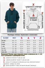 Оверсайз худи унисекс цвет Морская глубина   Магазин Толстовок Мужские теплые худи оверсайз с начесом