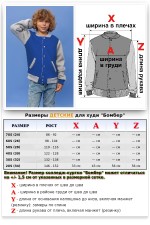 Детская толстовка-бомбер на кнопках - синяя колледж куртка с серым рукавом   Магазин Толстовок Бомберы на кнопках для ребёнка