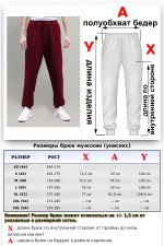Мужские спортивные брюки бордовые демисезонные 320 гр/м   Магазин Толстовок Спортивные брюки мужские демисезонные с резинкой снизу