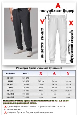 Мужские спортивные брюки антрацит демисезонные без начеса