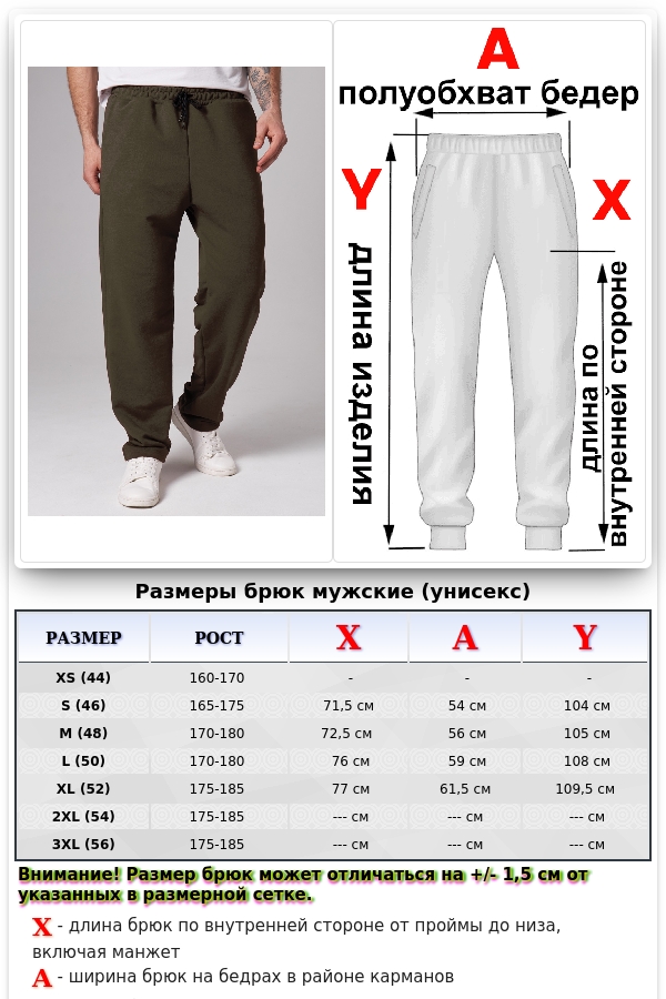 Мужские плотные спортивные брюки демисезонные basic цвет хаки   Магазин Толстовок Спортивные брюки мужские демисезонные с подгибом снизу BASIC