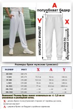 Мужские спортивные брюки белые демисезонные 320 гр/м   Магазин Толстовок Спортивные брюки мужские демисезонные с резинкой снизу