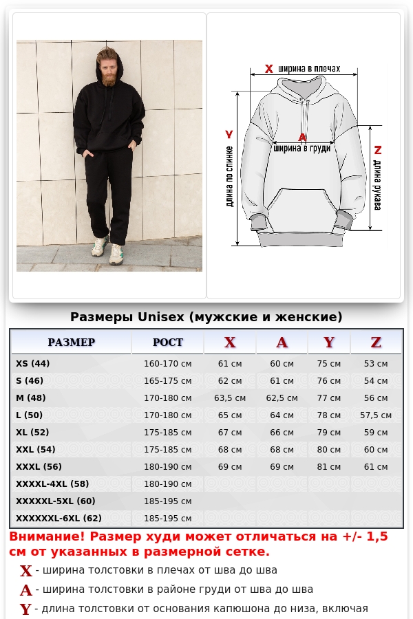 Черный мужской спортивный костюм оверсайз худи и брюки утепленный   Магазин Толстовок Спортивный костюм: оверсайз и джоггеры