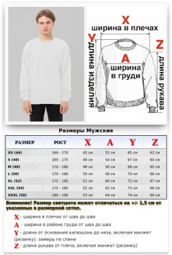 Свитшот белый промо с начесом из футера 2-х нитка 240 гр/м мужской Свитшот белый промо с начесом из футера 2-х нитка 240 гр/м мужской