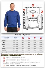Мужской ярко-синиий свитшот летний 210гр/м2   Магазин Толстовок Свитшот летний мужской классический (базовый)