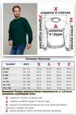 Мужской темно-зеленый свитшот классический без начеса петельный 320гр/м2   Магазин Толстовок Мужские Свитшоты Классика / Sweatshirts Classic Man