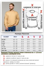Мужской бежевый свитшот классический без начеса петельный 320гр/м2   Магазин Толстовок Мужские Свитшоты Классика / Sweatshirts Classic Man