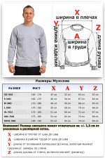 Мужской серый (меланж) свитшот летний 250гр/м2   Магазин Толстовок Свитшот летний мужской классический (базовый)