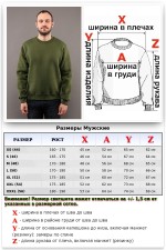 Мужской свитшот цвета хаки утепленный с начесом   Магазин Толстовок Зимние свитшоты с начесом 320 гр/м однотонные МУЖСКИЕ 