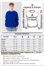 Мужской ярко-синий (васильковый) свитшот утепленный с начесом   Магазин Толстовок Зимние свитшоты с начесом 320 гр/м однотонные МУЖСКИЕ 