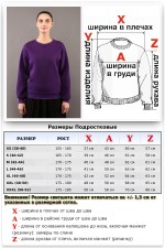 Женский фиолетовый свитшот с начесом утепленный   Магазин Толстовок Зимние свитшоты с начесом 320 гр/м однотонные ЖЕНСКИЕ