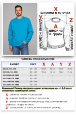 Мужской бирюзовый свитшот классический без начеса петельный 320гр/м2   Магазин Толстовок Свитшоты больших размеров мужские Big Size