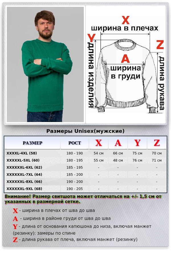 Мужской зеленый свитшот летний 250гр/м2   Магазин Толстовок Все худи толстовки свитшоты больших размеров