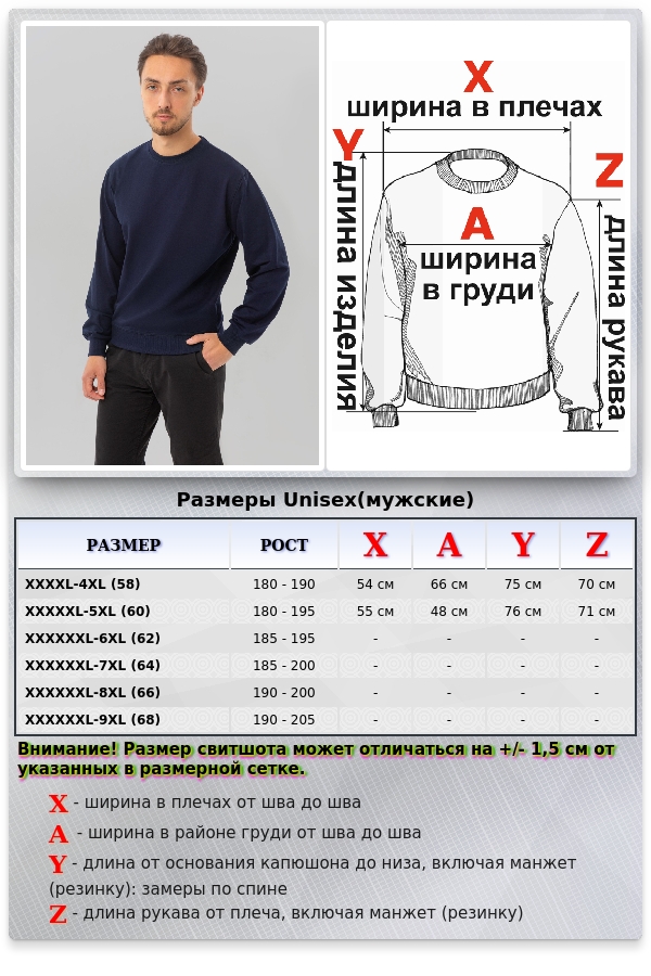 Мужской темно-синий свитшот летний 250гр/м2   Магазин Толстовок Все худи толстовки свитшоты больших размеров