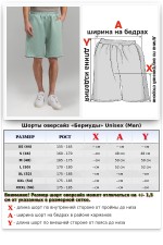 Мужские светло-зеленые шорты оверсайз унисекс   Магазин Толстовок Шорты Оверсайз - Мужской размерный ряд