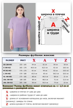 Лавандовая женская футболка Premium