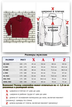 Мужская олимпийка на молнии бордовая плотная демисезонная без начеса