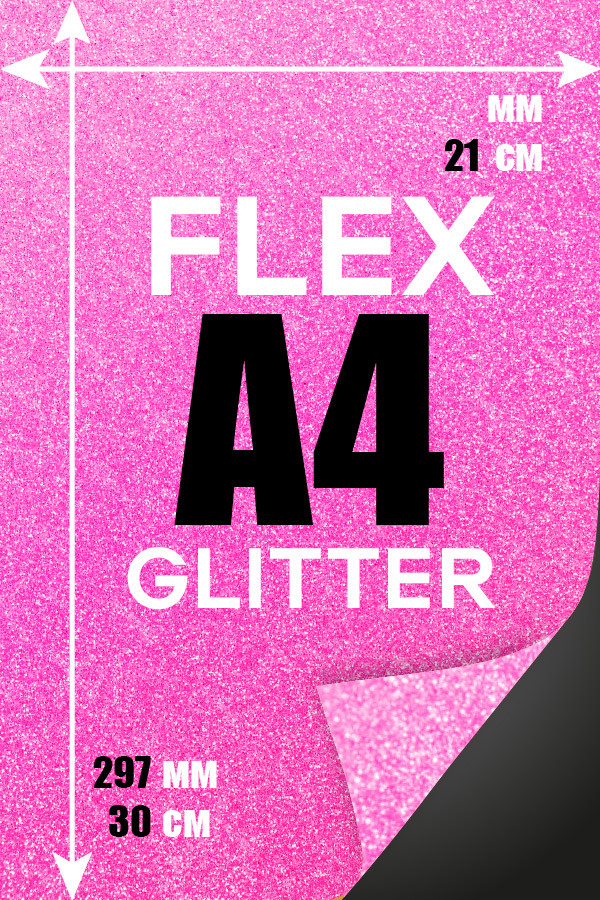 услуги печати на текстиле глиттер с блестками в один цвет формата а4