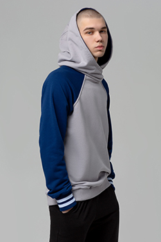 худи реглан петельные оптом с капюшоном