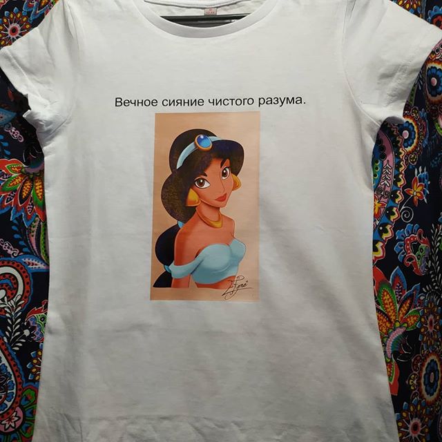 Печать рисунка на футболке