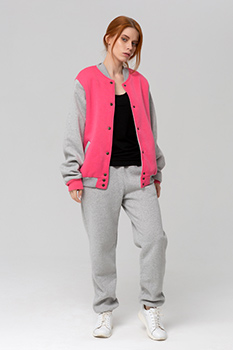 спортивные костюм: бомбер на пуговицах и спортивные брюки оптом